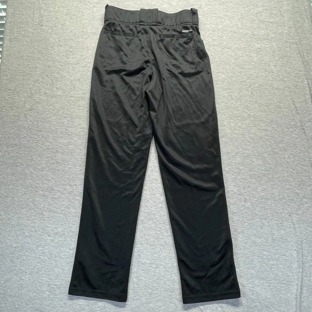 Adidas Aeroready Baseball Pants Mens Small Black Moisture Wicking Straight Leg